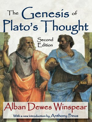 cover image of The Genesis of Plato's Thought
